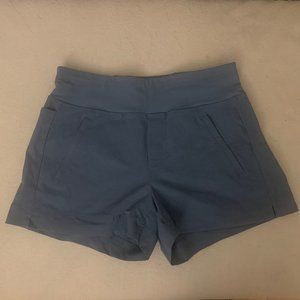 Athleta Trekkie North Shorts Blue Size 4 Like New EUC